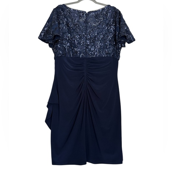 Alex Evenings Sequin V-Neck Knee-Length Dress – Size 18 - Picture 6 of 14